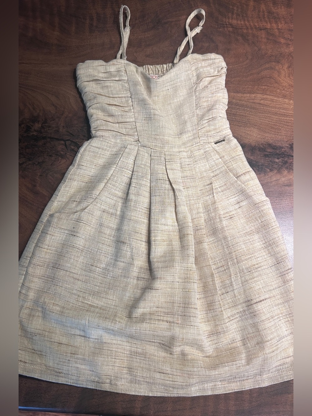Billabong Designer’s Closet Linen Blend Mini Dress